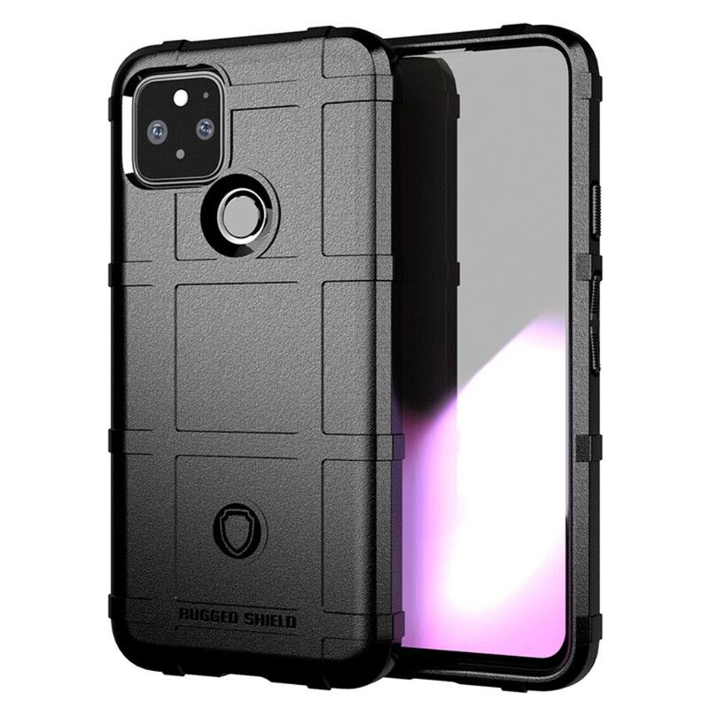 Rugged Shield Full Cover Drop-Tested Shockproof Slim Case with Military Grade Tactical Armor TPU Soft Case for Google Pixel 5