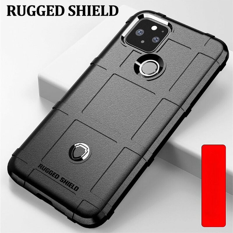 Rugged Shield Full Cover Drop-Tested Shockproof Slim Case with Military Grade Tactical Armor TPU Soft Case for Google Pixel 5