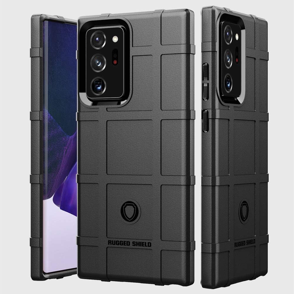 Rugged Shield Full Cover Drop-Tested Shockproof Slim Case with Military Grade Tactical Armor TPU Soft Case for Samsung Galaxy Note20 Ultra