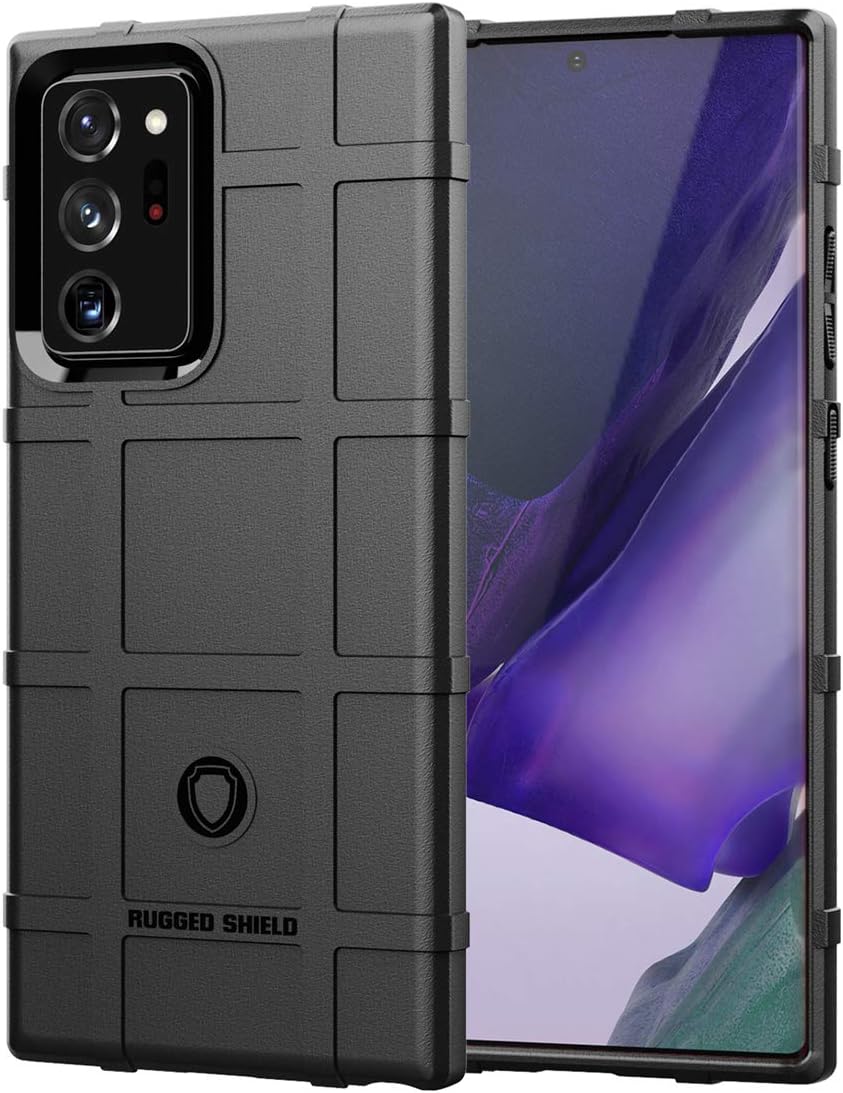 Rugged Shield Full Cover Drop-Tested Shockproof Slim Case with Military Grade Tactical Armor TPU Soft Case for Samsung Galaxy Note20 Ultra