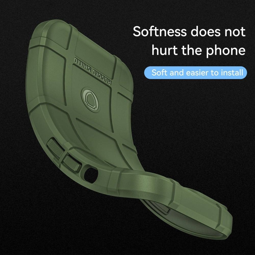 Rugged Shield Full Cover Drop-Tested Shockproof Slim Case with Military Grade Tactical Armor TPU Soft Case for Samsung Galaxy S23 Ultra