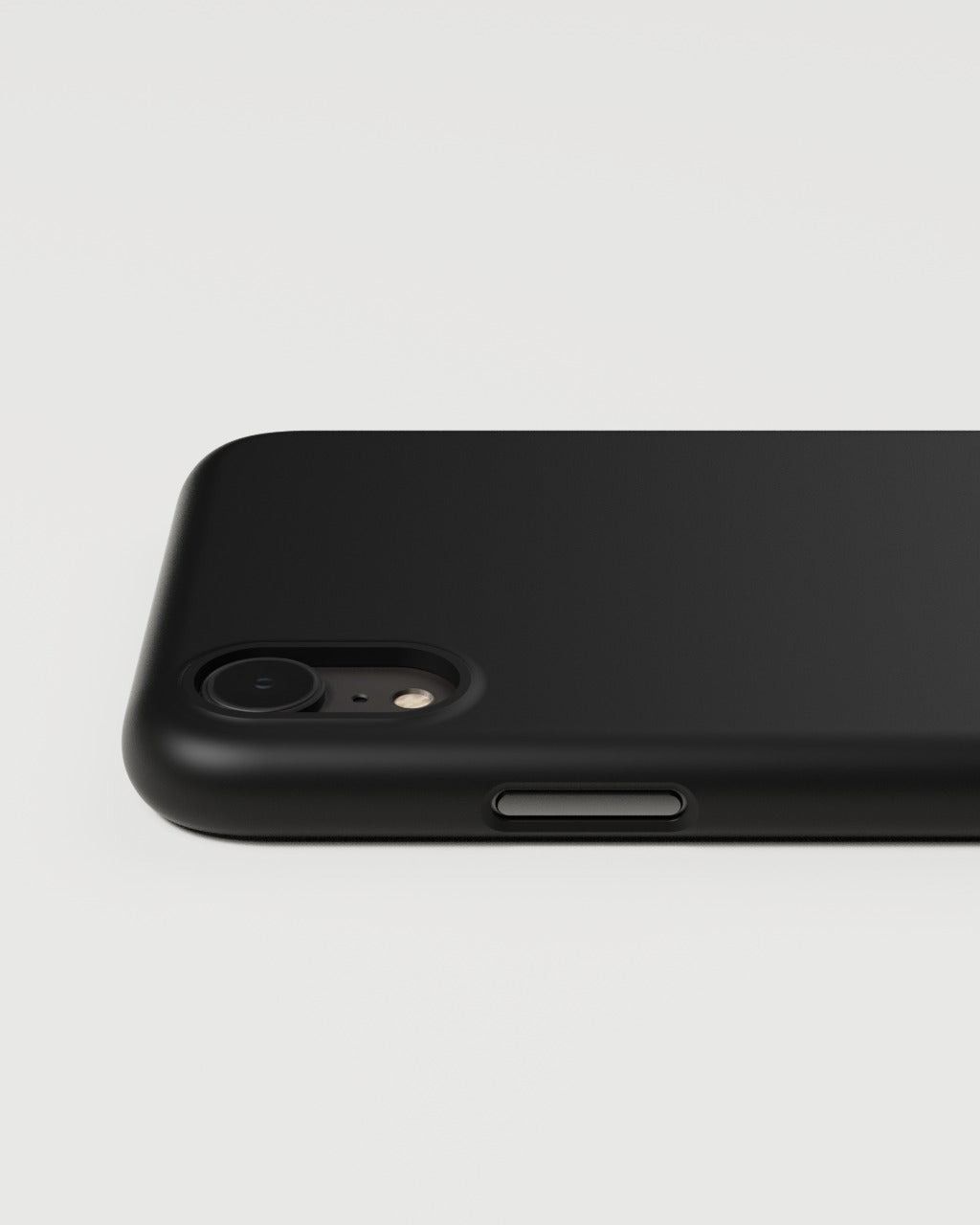 Black/Navy Blue Slim Liquid Silicone 3 Layers Full Covered Soft Gel Rubber Phone Cover Case for iPhone XR