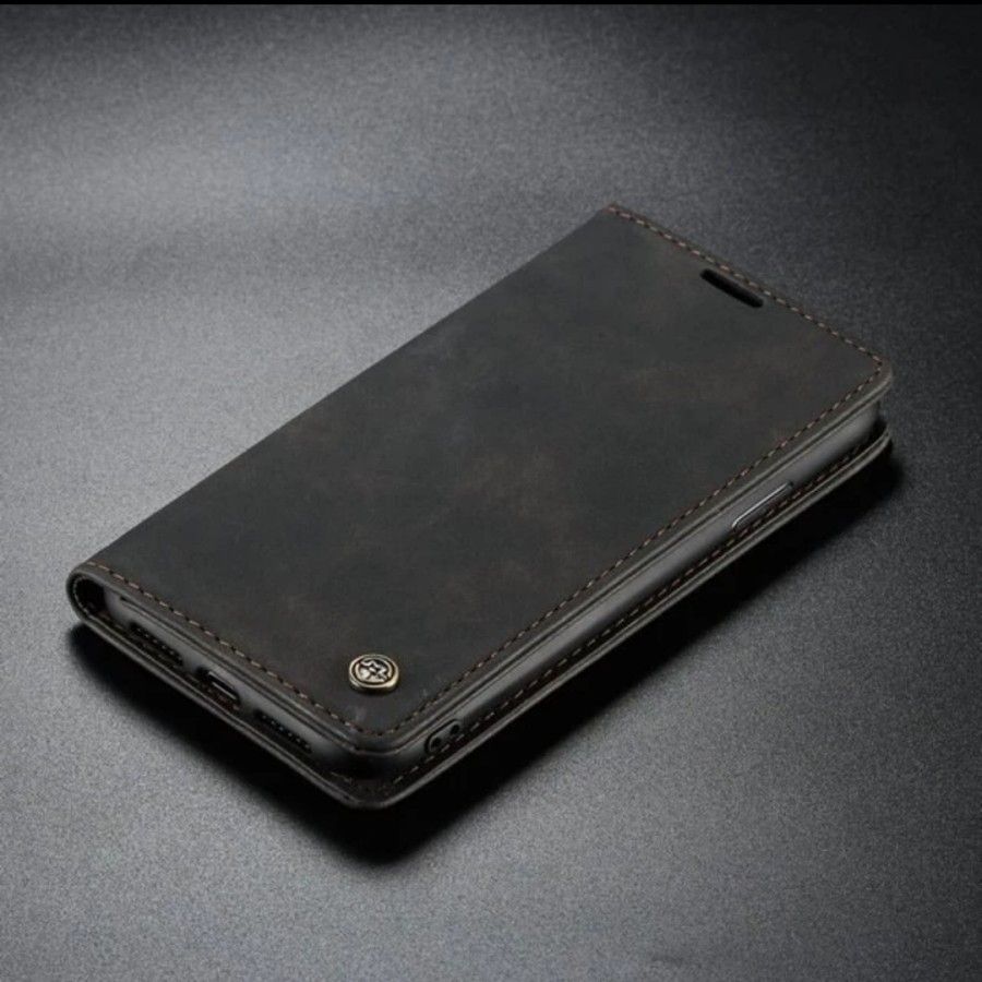 Caseme Black Wallet Retro Leather Kickstand Flip Case All-Round Protection Cover Case For Tecno Camon 20 Pro 4G (NOT 5G)