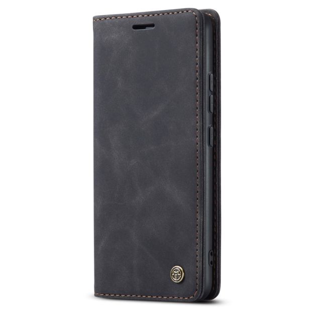 Caseme Black Wallet Retro Leather Kickstand Flip Case All-Round Protection Cover Case For Xiaomi Redmi Note 11