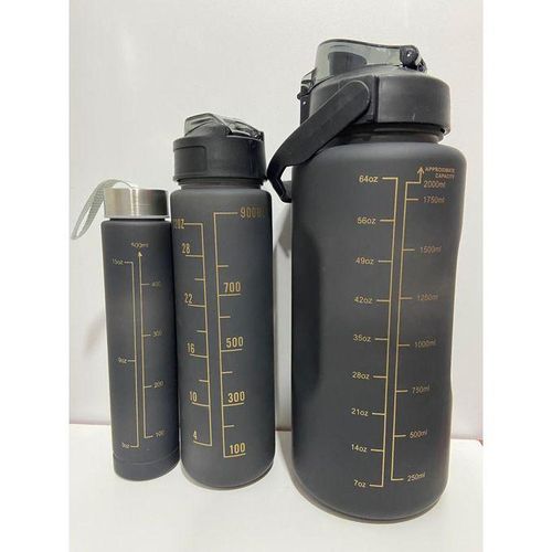 3 in 1 motivational water bottles