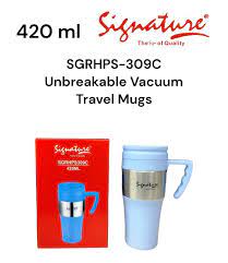 420ML Signature Coffee Tea Travel Mug Stainless Steel - SGRHPS-309C