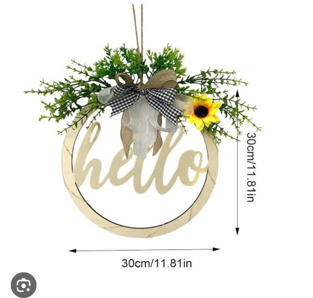 Hello LED lights decor wall hanging