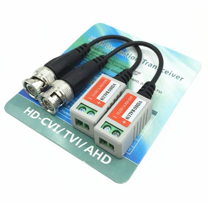 1 Pair CCTV Video Balun Twisted BNC Passive Transceivers UTP Cat5 - Up To 300M