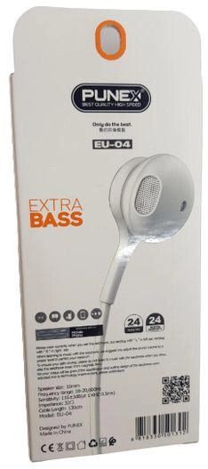 Punex EU-04 Stereo And Extra Bass Earphones