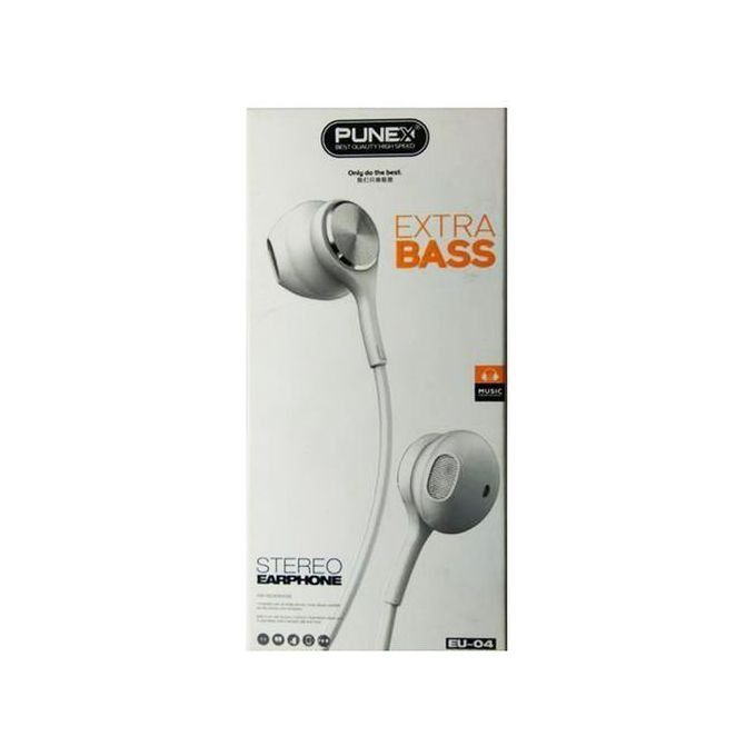 Punex EU-04 Stereo And Extra Bass Earphones