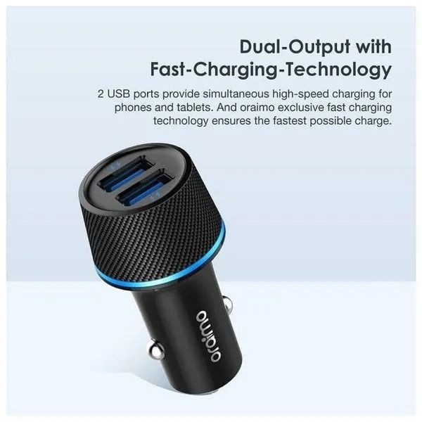 oraimo Highway Dual USB Car Charger