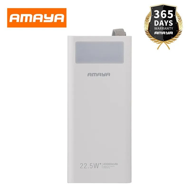 Amaya APW-04 power bank 40000mAh 22.5W super fast charging with flashlight