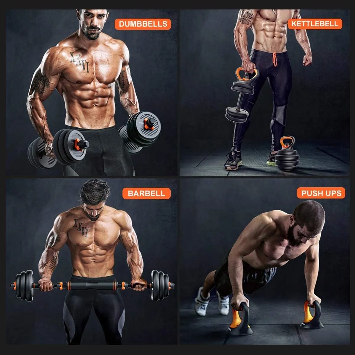 6 in1 Adjustable Kettle Bell Weights