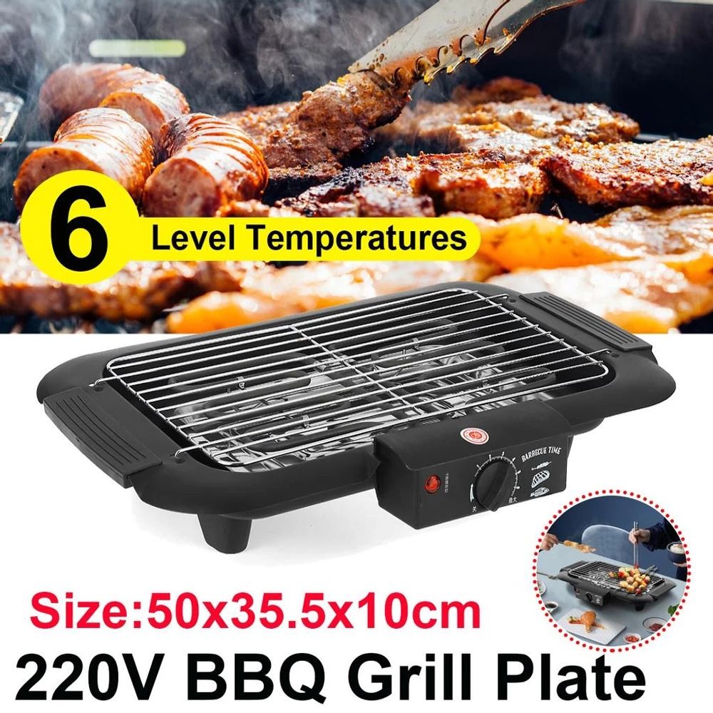 Stainless Steel 2000W Electric BBQ Grill For Home And Outdoor