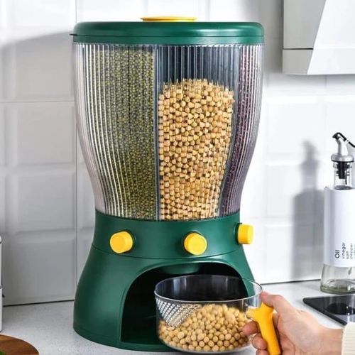 360 Degree Rotating Cereal Dispenser Food Storage Container