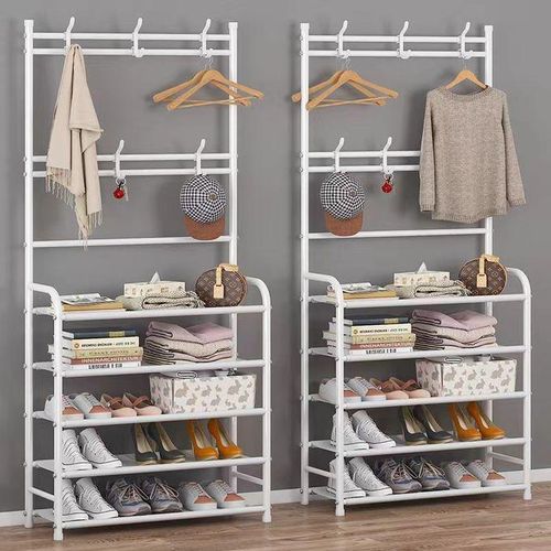 5-layer All-In-1 Shoe Rack/Coat Rack/Cap Scarf Bag Cloths Hanger