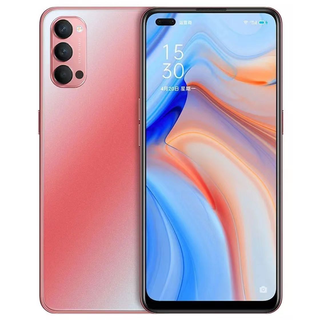 Refurbished OPPO Reno 4 5G 8GB+128GB 6.4 inches 48MP+32MP 4020mAh Face ID Dual SIM (Nano SIM) Qualcomm Snapdragon 765G (No Fingerprint)