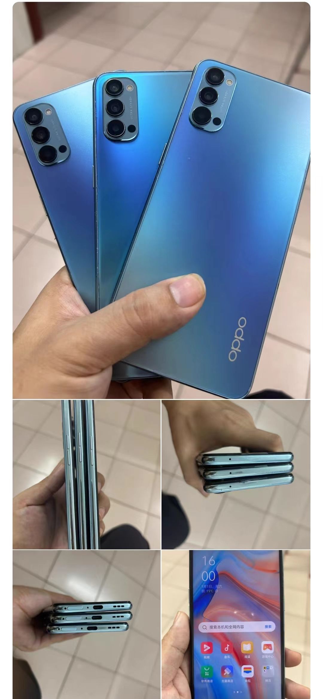 Refurbished OPPO Reno 4 5G 8GB+128GB 6.4 inches 48MP+32MP 4020mAh Face ID Dual SIM (Nano SIM) Qualcomm Snapdragon 765G (No Fingerprint)