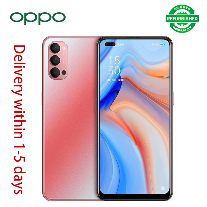 Refurbished OPPO Reno 4 5G 8GB+128GB 6.4 inches 48MP+32MP 4020mAh Face ID Dual SIM (Nano SIM) Qualcomm Snapdragon 765G (No Fingerprint)