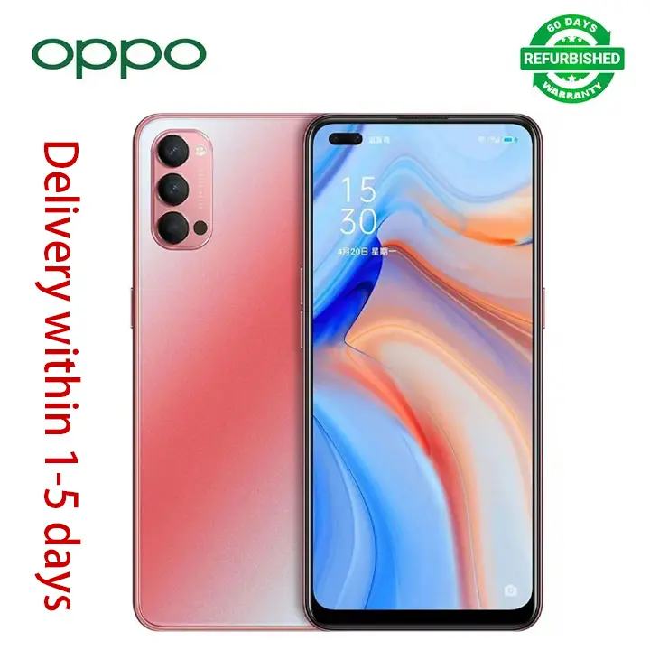 Refurbished OPPO Reno 4 5G 8GB+128GB 6.4 inches 48MP+32MP 4020mAh Face ID Dual SIM (Nano SIM) Qualcomm Snapdragon 765G (No Fingerprint)