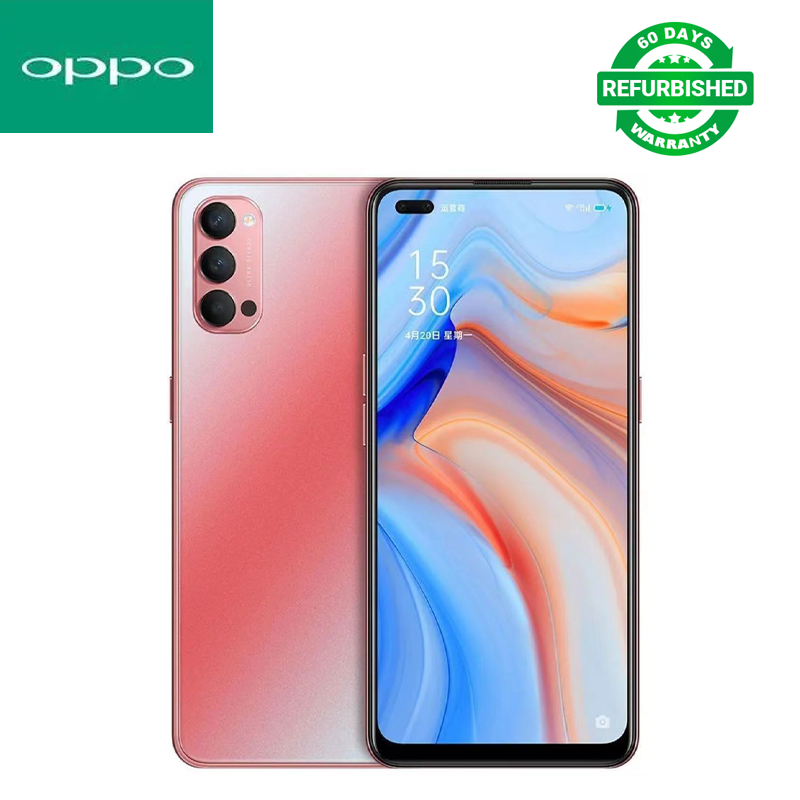 Refurbished OPPO Reno 4 5G 8GB+128GB 6.4 inches 48MP+32MP 4020mAh Face ID Dual SIM (Nano SIM) Qualcomm Snapdragon 765G (No Fingerprint)