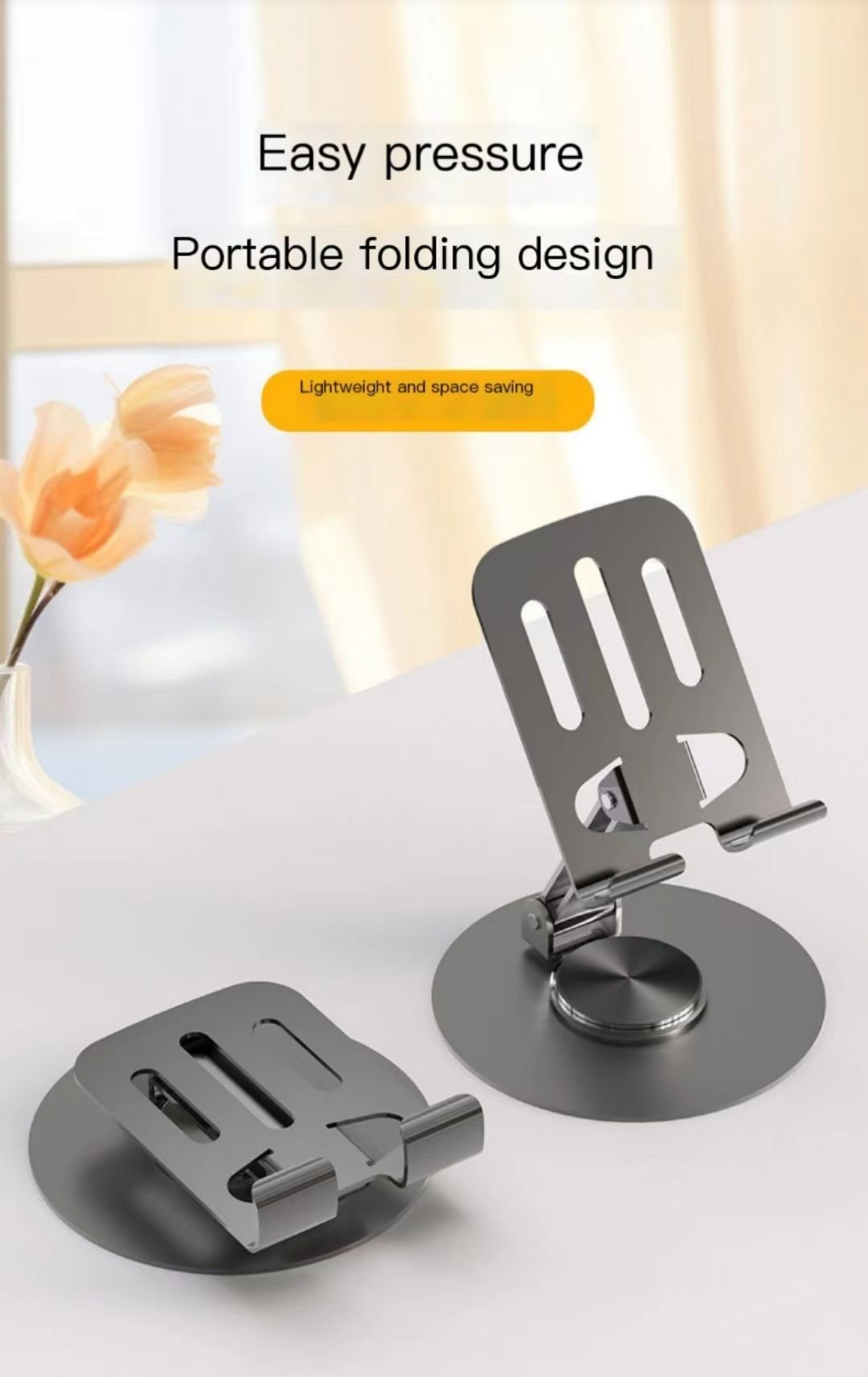 Universal Desktop Mobile Phone Holder Stand For Phone/Pad/tablet Adjustable Tablet Foldable Table Cell Phone Desk Stand