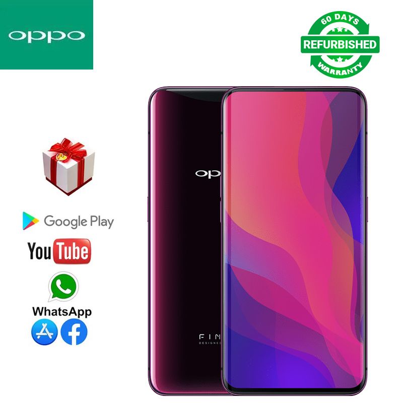 Refurbished Oppo Findx Smartphone Lifting Lens Face ID 6.42-inch 8+128/8+256GB Camera: 20MP+16MP Front Camera: 25MP Qualcomm Snapdragon 845 Random Color 8GB+128GB Non-Curved Screen