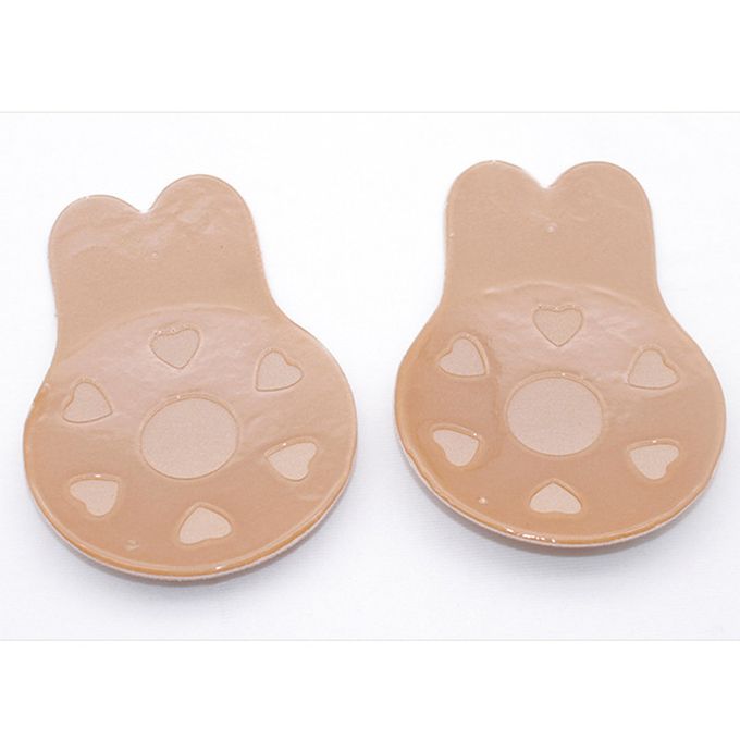 Fashion Rabbit Bra Silicone Bras Self-Adhesive Strapless Backless Push-Up Gel Magic Breast Tape Nipple Cover Stickers Invisible Brassier