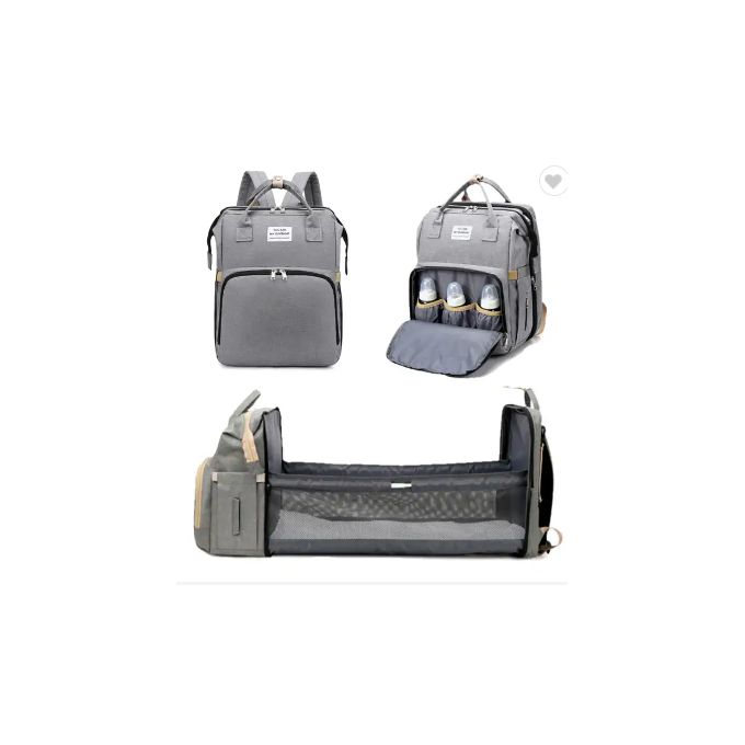 Multi-functional Diaper Backpack With Changing Station Bed