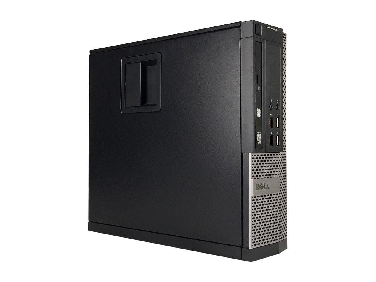 (FULLSET COMPLETE DESKTOP) Refurbished Dell Optiplex 790 SFF+ 19 Inch Monitor Desktop Computer PC Intel i5 - 2400 up to 3.4GHz, 4GB DDR3 500GB HDD HDMI DVD Windows 10 Pro 64-bit Business High