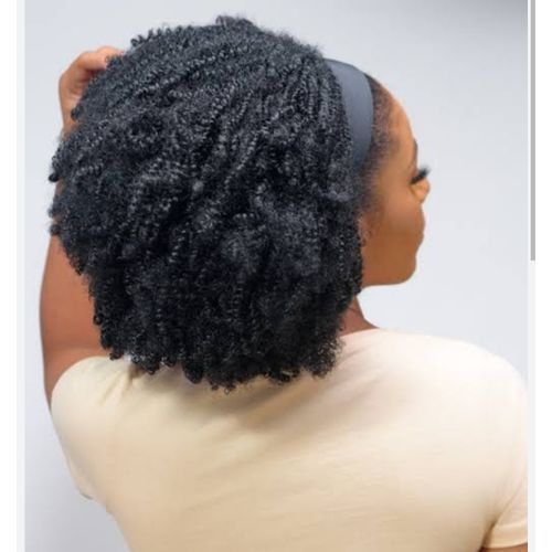 Kinky Curly headband wig