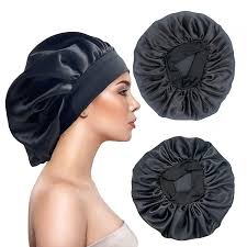 women sleeping head bonnets