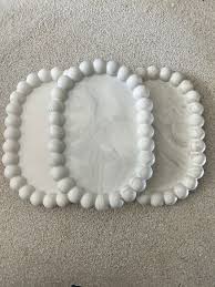 DECOR CERAMIC OVAL BUBBLE TRINKET TRAY/AFFORDABLE,AESTHETIC DECOR PIECES/JEWELRY TRAY/CANDLE TRAY/COASTERS.16.5CM LONG-11.5CM WIDE