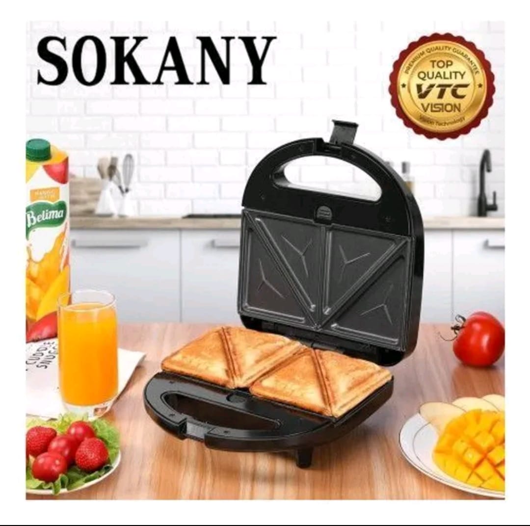 2 Bread Slice Sandwich Maker & Toaster/dessert Maker