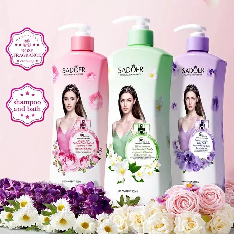 K11 SADOER Romantic Rose Oil Control and Dandruff Removing Fragrance Shampoo Improves Fluffy, Smooth, and Natural Hair Quality