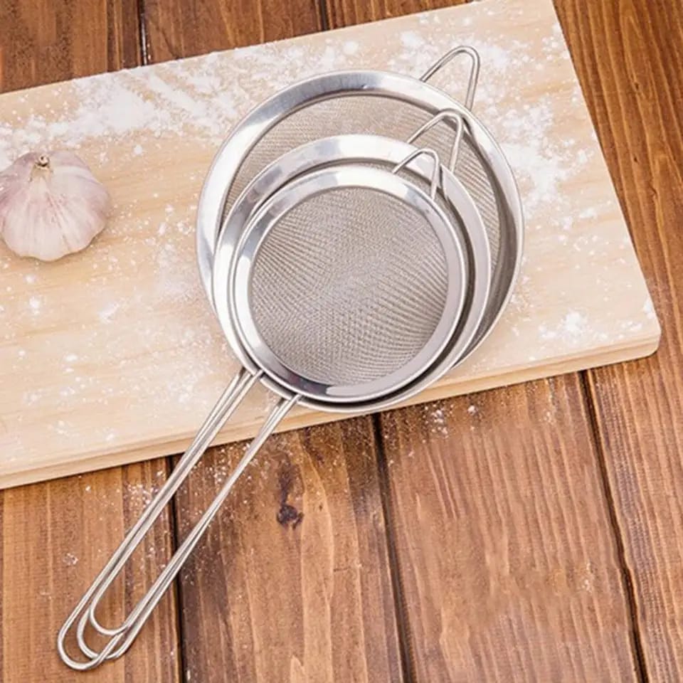 CLEARANCE OFFER Stainless Steel Strainers Sieve-3Pcs