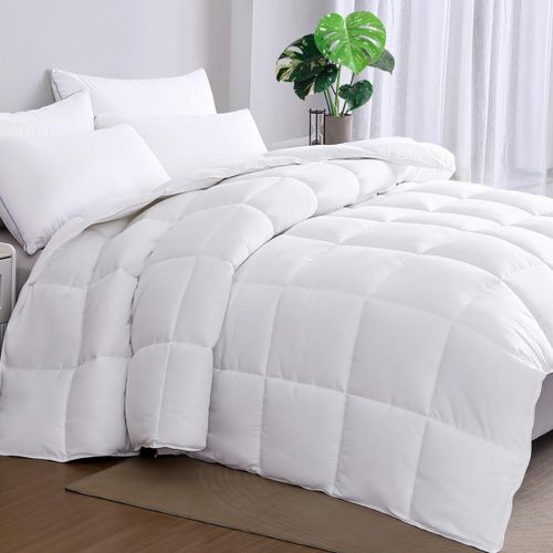CLEARANCE OFFER Soft Plain White Unbinded Duvet Set - 1 Duvet, 1 Bedsheet, 2 Pillowcases