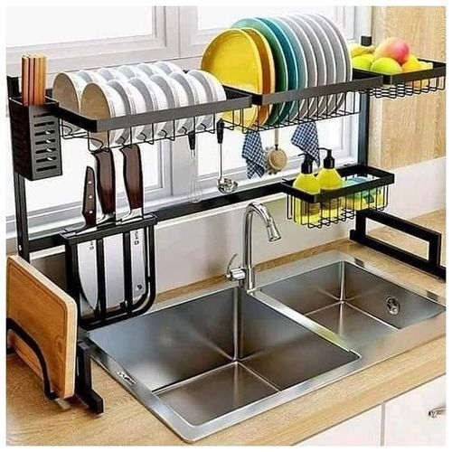 CLEARANCE OFFER Over The Sink Dish Drainer/rack, Black
