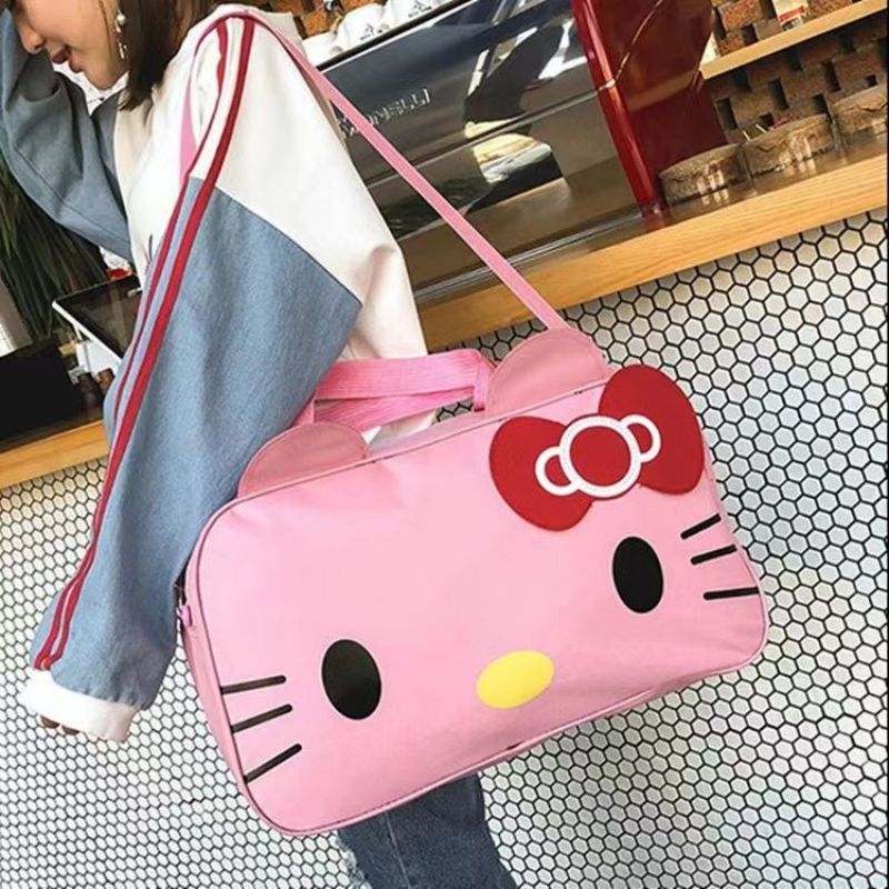 Large Capacity Exquisite Workmanship Leisure Portable Duffel Bag Cartoon Travel Fitness Bag