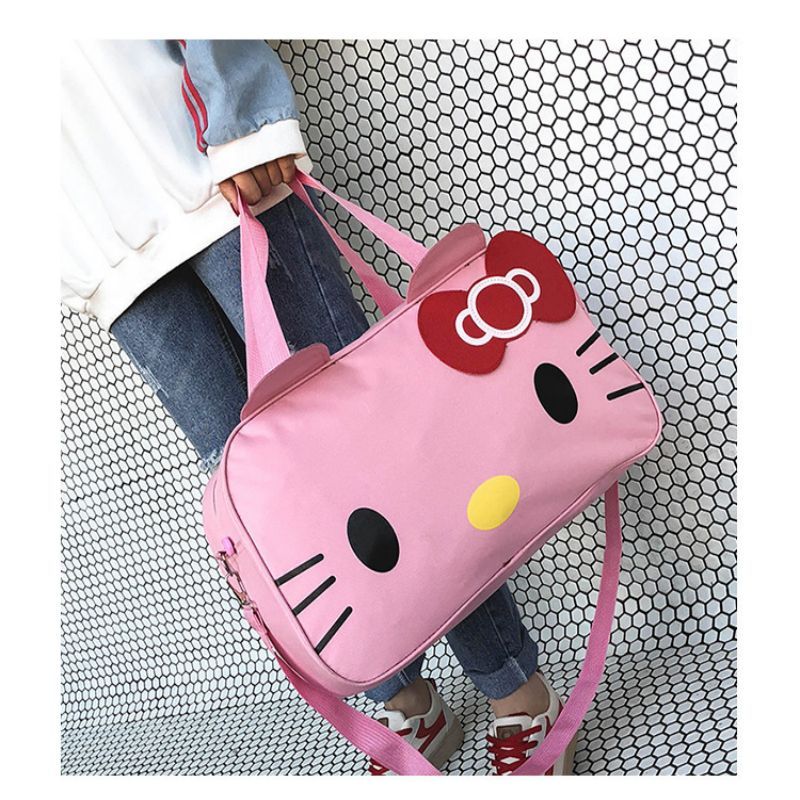 Large Capacity Exquisite Workmanship Leisure Portable Duffel Bag Cartoon Travel Fitness Bag