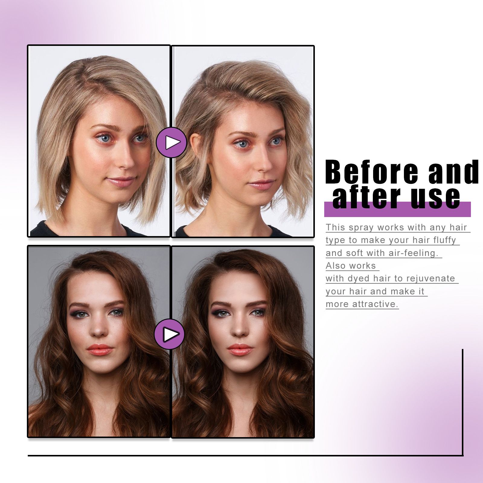 Hair Fluffy Spray Oil Control Lazy Disposable Long Lasting Oil Head First Aid Magic Tool Bang Free Wash Volumizing Hair Spray