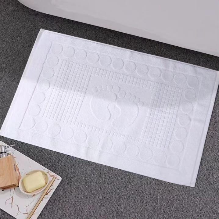 50x80cm White absorbent bathroom bathmats