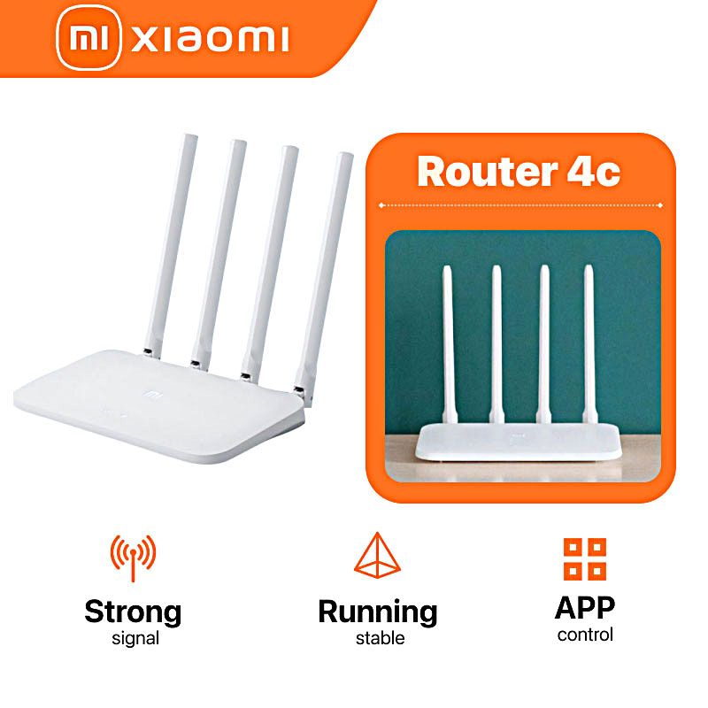 【Xiaomi Official】Mi Router 4C - High-Speed Performance, Wireless Connectivity, Easy Setup and Management, Strong Security Features