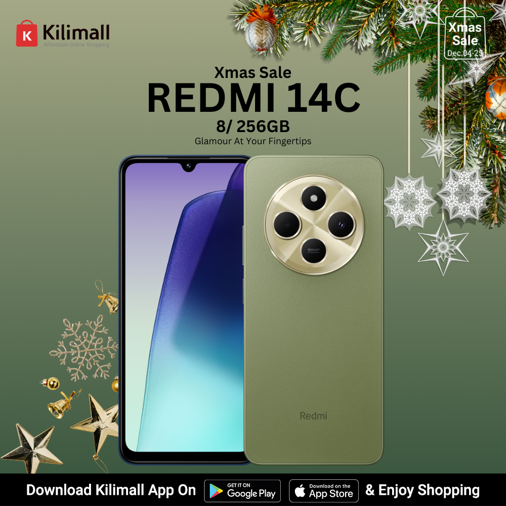 [New Arrivals] Xiaomi Redmi 14C  Smart Phone 8GB RAM + 256GB Storage 4G Network Dual SIM 6.88 inch 120Hz LCD Screen 50MP Camera 18W Tpye-C Charging 5160mAh Battery Fingerprint&Face Smart Phones Sage Green,256+8GB