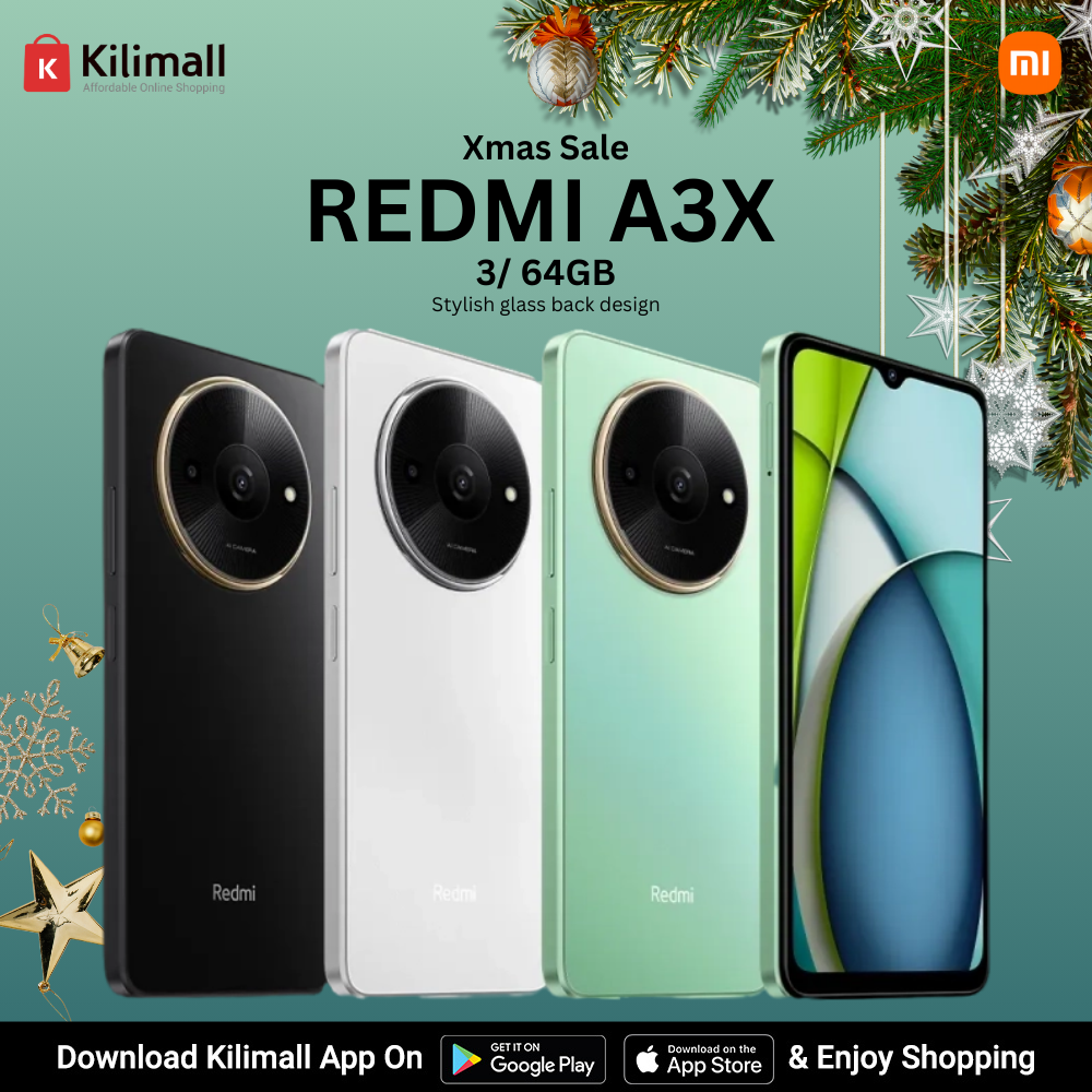 XIAOMI Redmi  A3X 6.71" 128GB+4GB RAM 4G Network 5000mAh Battery 8MP AI Camera 10W Fast Charging Fingerprint Sensor  Android 14 Smart Phones Midnight Black,128+4GB