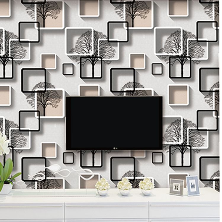 Wall Paper 10m*53cm Wallpaper Flowered wall sticker 10 m