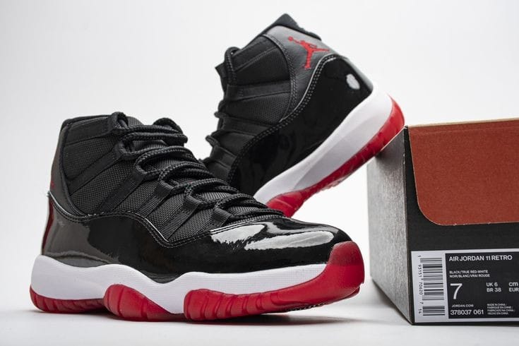 Jordan 11 Retro  'Black n red ' sizes 40-45 Unisex Authentic sneaker