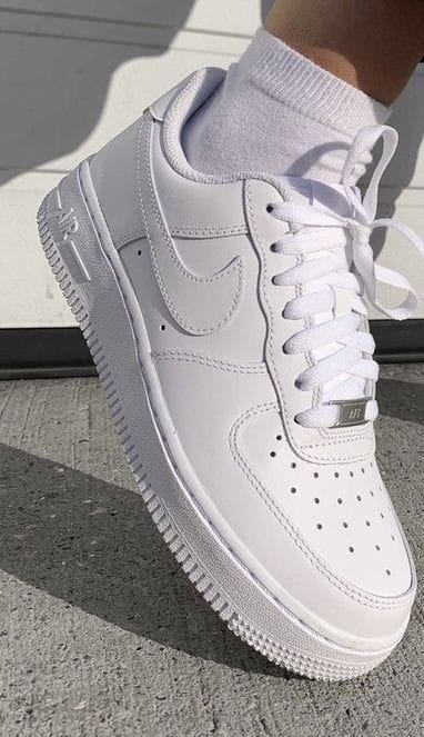 AIRFORCE 1 WHITE HARD LEATHER UNISEX 37-45 authentic