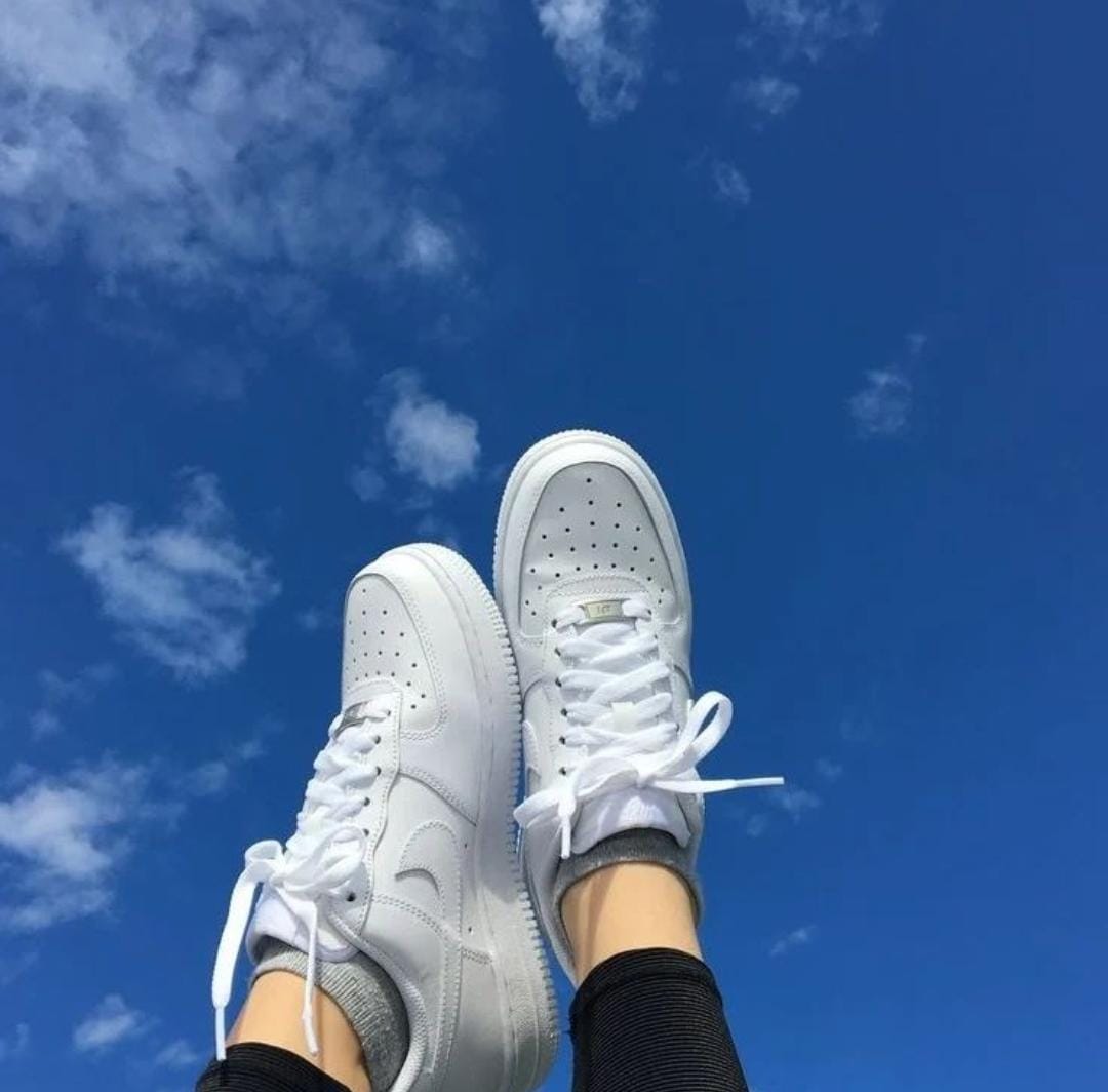 AIRFORCE 1 WHITE HARD LEATHER UNISEX 37-45 authentic