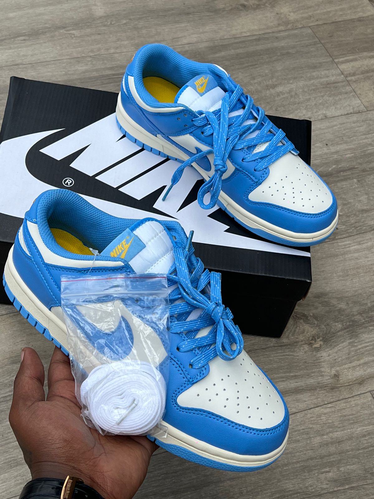 Jordan 1 lowcut  Cool Blue 40-45 Authentic SB dunk sneakers